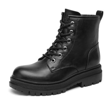DREAM PAIRS Lace-up Combat Boots for Women - Stylish and Comfortable