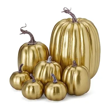 Halloween Artificial Foam Pumpkins Fall Decor Assorted Sizes
