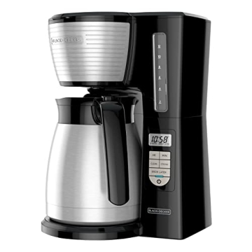 BLACK+DECKER 12-Cup Thermal Programmable Coffee Maker with Brew Strength Selector