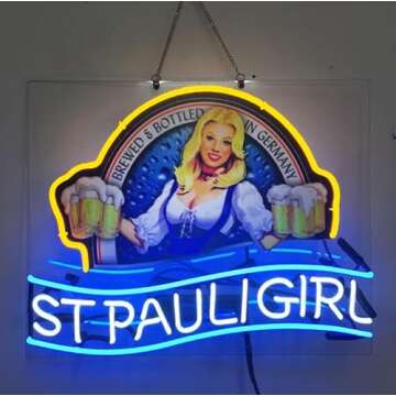 Custom St Pauli Girl Neon Sign - Vivid Bar Décor and Gift Idea