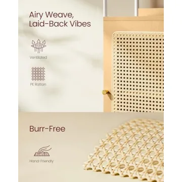 VASAGLE 6-Tier Bookcase with Boho Charm and Style