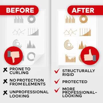 XFasten Self-Adhesive Laminating Sheets - 100 Pack