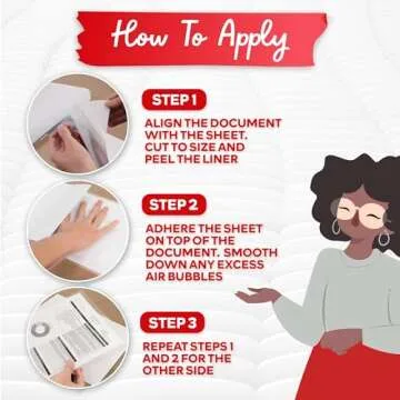 XFasten Self-Adhesive Laminating Sheets - 100 Pack