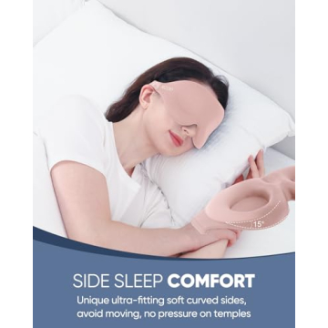 Comfortable MZOO Sleep Eye Mask for Side Sleeper