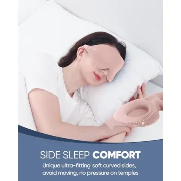 Comfortable MZOO Sleep Eye Mask for Side Sleeper