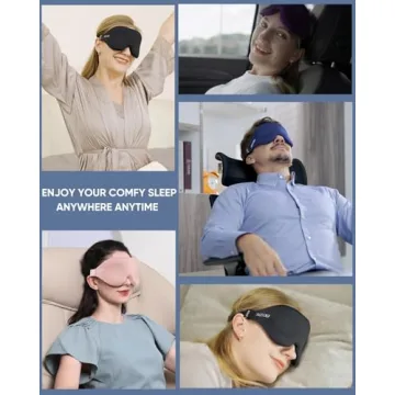 Comfortable MZOO Sleep Eye Mask for Side Sleeper