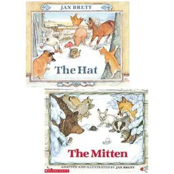 The Mitten & The Hat: Set of Two Paperback Books - Perfect Gift for Children ages 4-8