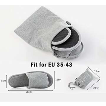 Comfortable Foldable Slippers for Travel and Home Setting