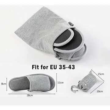 Comfortable Foldable Slippers for Travel and Home Setting