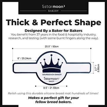 1 Silicone Bread Sling Dutch Oven Liner -Extra Thick Non-Stick Reusable Silicone Sourdough Bread Baking Mat with Long Handles - Sourdough Bread Baking Supplies for Easy Dough Transfer(Love White)