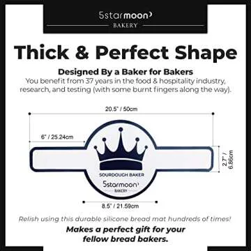 1 Silicone Bread Sling Dutch Oven Liner -Extra Thick Non-Stick Reusable Silicone Sourdough Bread Baking Mat with Long Handles - Sourdough Bread Baking Supplies for Easy Dough Transfer(Love White)