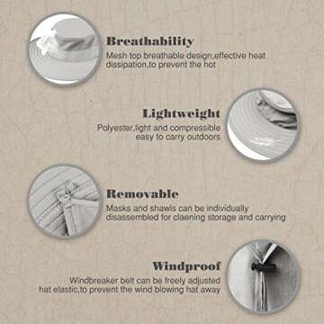 Fishing Hat with UPF 50+ Sun Protection for All Outdoor Activities