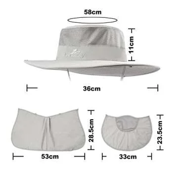 Fishing Hat with UPF 50+ Sun Protection for All Outdoor Activities