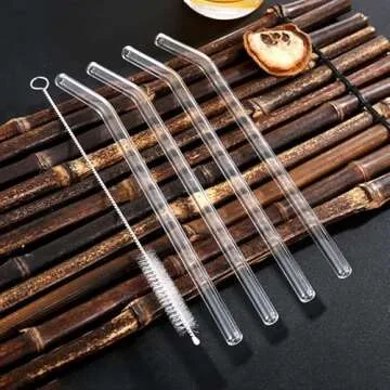 YAOSHENG Eco-Friendly Reusable Glass Drinking Straws