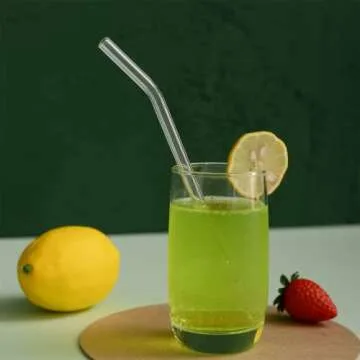 YAOSHENG Eco-Friendly Reusable Glass Drinking Straws