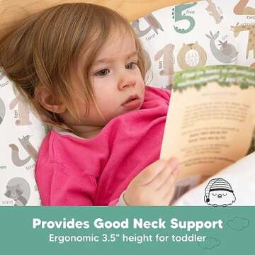 Organic Cotton Toddler Pillow for Comfortable Sleep