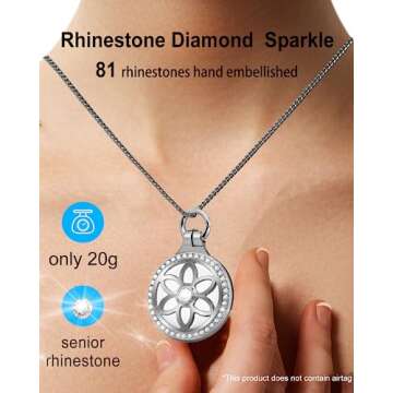 DEERLET Airtag Necklace for Kids,Girls,Adults,Metal Badge Airtag Necklace,Airtag Watch Necklace,29in Adjustable Alloy Necklace with Airtag Holder for Apple Air Tag