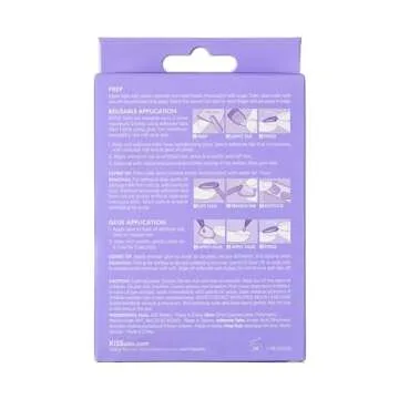 KISS Majestic Nails High-End Sculpted Manicure - Your Grace, Rewearable, Salon Quality, Adhesives Ta...