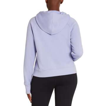 Danskin Women's Cozy Half Zip Hoodie for Leisurely Comfort