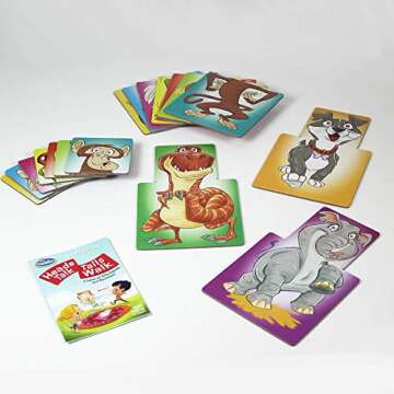 Think Fun Heads Talk Tails Walk Preschool Toy and Game for Boys and Girls Age 3 and Up - A Silly Game of Sounds and Movement,Multi,44001860