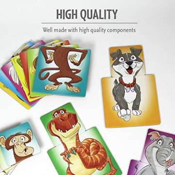 Think Fun Heads Talk Tails Walk Preschool Toy and Game for Boys and Girls Age 3 and Up - A Silly Game of Sounds and Movement,Multi,44001860