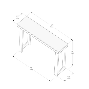 Plank+Beam Solid Wood Console Table for Stylish Spaces