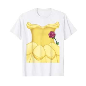Disney Beauty And Beast Belle Costume T-Shirt - Perfect for Halloween & More!
