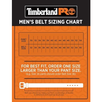 Timberland PRO Men's Leather Belt - Durable and Stylish
