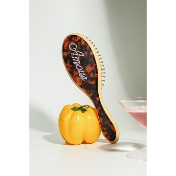 Custom Rhinestone Hair Brush - Personalized for Women