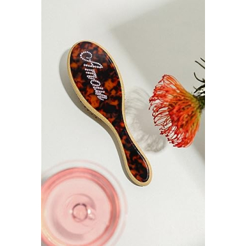 Custom Rhinestone Hair Brush - Personalized for Women