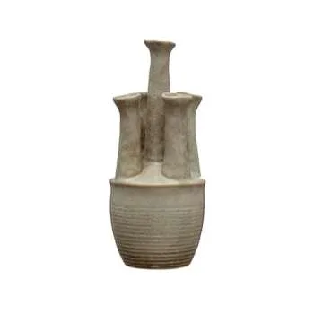 Unique Handmade Stoneware Vase with 5 Openings