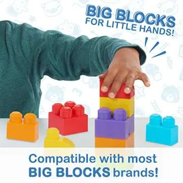 Just Play CoComelon Patch Academy, 53 Large Building Blocks Includes 6 Character Figures, Multi-color (96119)