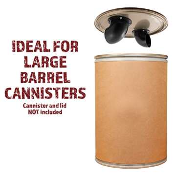 Peachtree Woodworking Supply 4-Inch Cyclone Dust Collection Elbows and Couplers Separator Kit for Woodworking Debris Containers, Buckets and Barrels