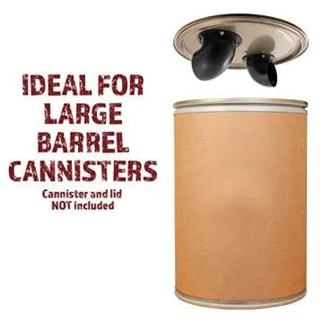 Peachtree Woodworking Supply 4-Inch Cyclone Dust Collection Elbows and Couplers Separator Kit for Woodworking Debris Containers, Buckets and Barrels