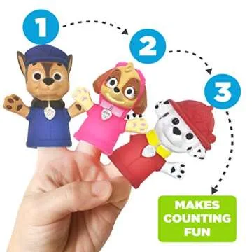 Nickelodeon Paw Patrol Finger Puppets for Bath Fun