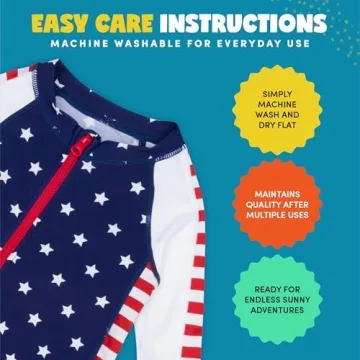 SwimZip Boys UPF 50+ Long-Sleeve Swimsuit Sun Protection