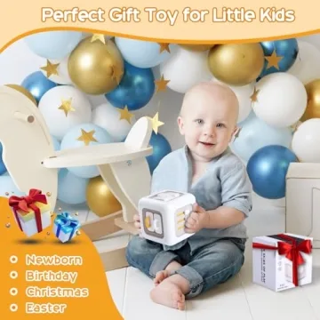 Engaging 6-in-1 Busy Cube for Toddlers 1-3 Years