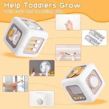 Engaging 6-in-1 Busy Cube for Toddlers 1-3 Years