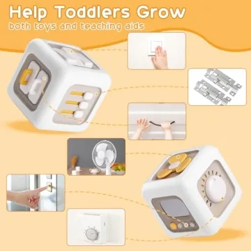 Engaging 6-in-1 Busy Cube for Toddlers 1-3 Years