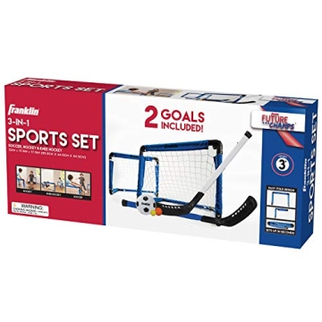Franklin Indoor Mini Goal Set - 3 in 1 Kids Sports Fun