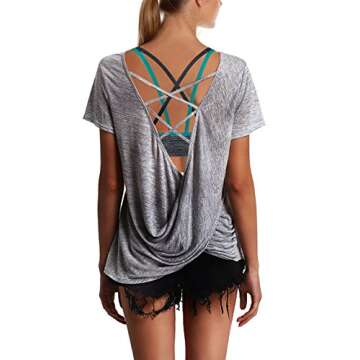 AKAMC Women's Medium Support Removable Padded Sports Bras