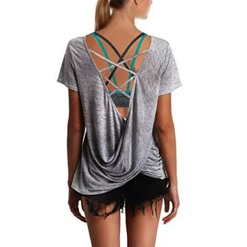 AKAMC Women's Medium Support Removable Padded Sports Bras