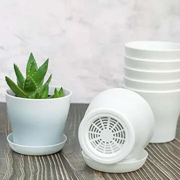 Vibrant TDHDIKE Plastic Planters - 10 Durable Pots
