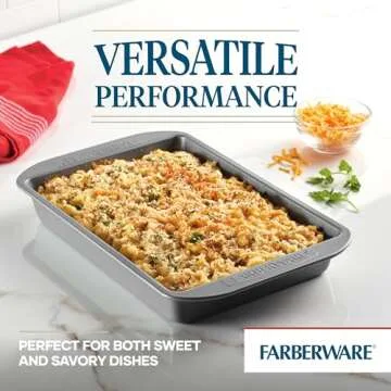 Farberware Nonstick Baking Pan with Lid 9x13 Inch Nonstick