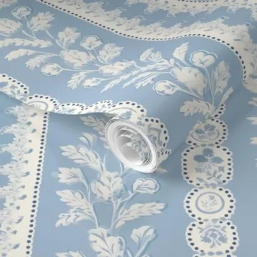 Cottagecore Cornflower Blue Removable Wallpaper for All