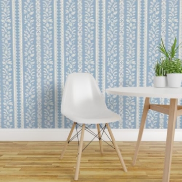 Cottagecore Cornflower Blue Removable Wallpaper for All
