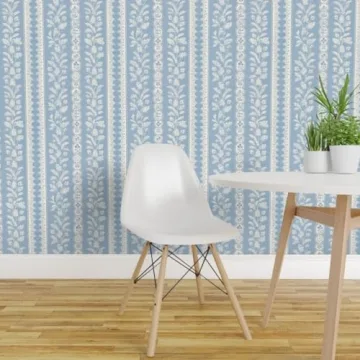 Cottagecore Cornflower Blue Removable Wallpaper for All