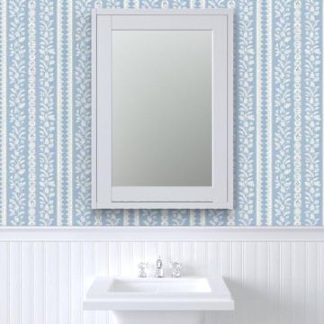 Cottagecore Cornflower Blue Removable Wallpaper for All