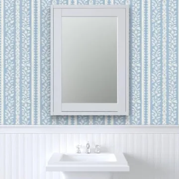 Cottagecore Cornflower Blue Removable Wallpaper for All