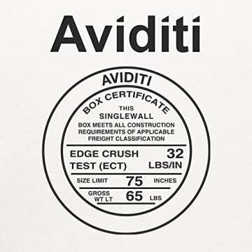 AVIDITI Small Shipping Boxes 50-Pack | Durable Packaging Solution